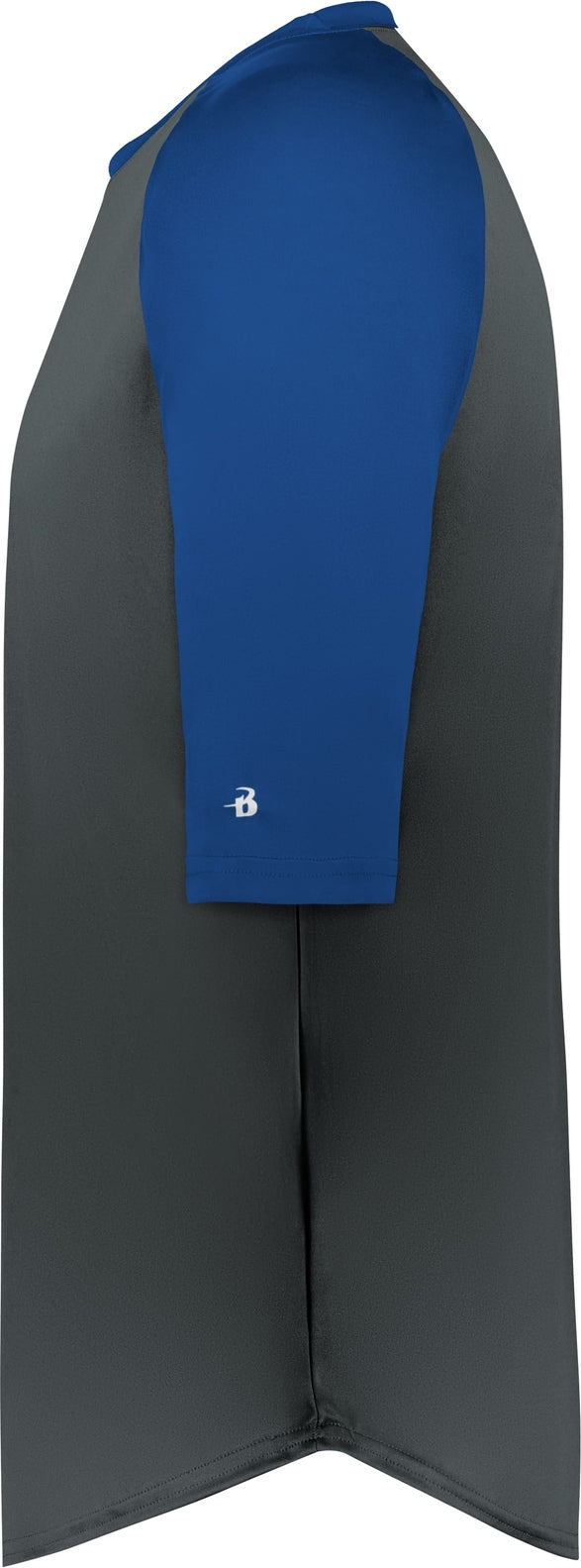 Left View of BA GRAPHITE/ROYAL B-BASEBALL TEE