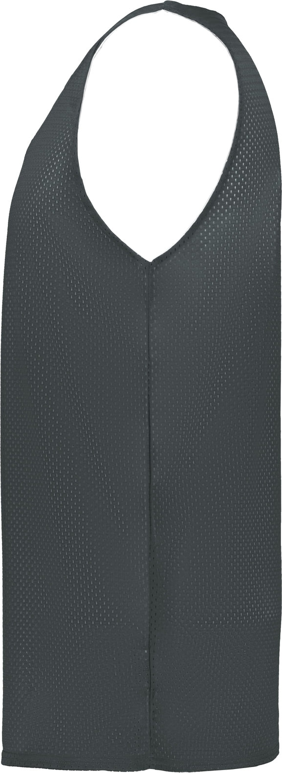Left View of BA GRAPHITE/WHITE MESH REVERSIBLE JERSEY