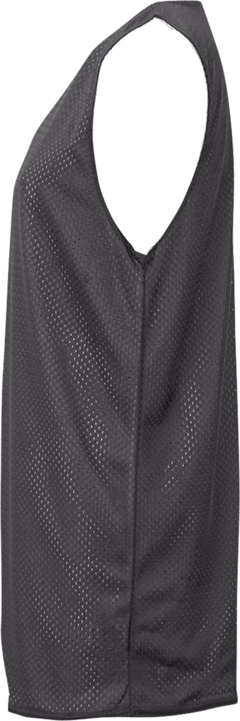 Left View of BA GRAPHITE/WHITE YOUTH MESH REVERSIBLE JERSEY