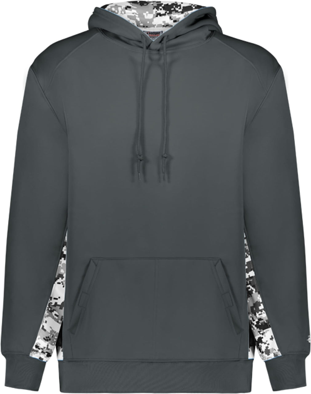 Left View of BA GRAPH/WHITE DIGITAL DIGITAL COLOR BLOCK HOODIE