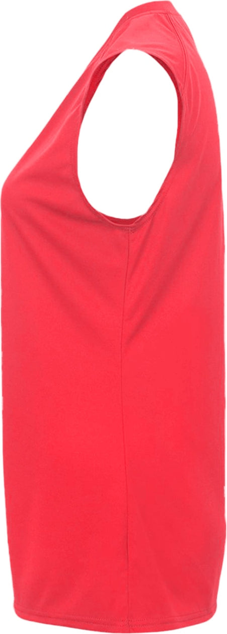 Left View of BA HOT CORAL LADIES B-CORE SLEEVELESS TANK