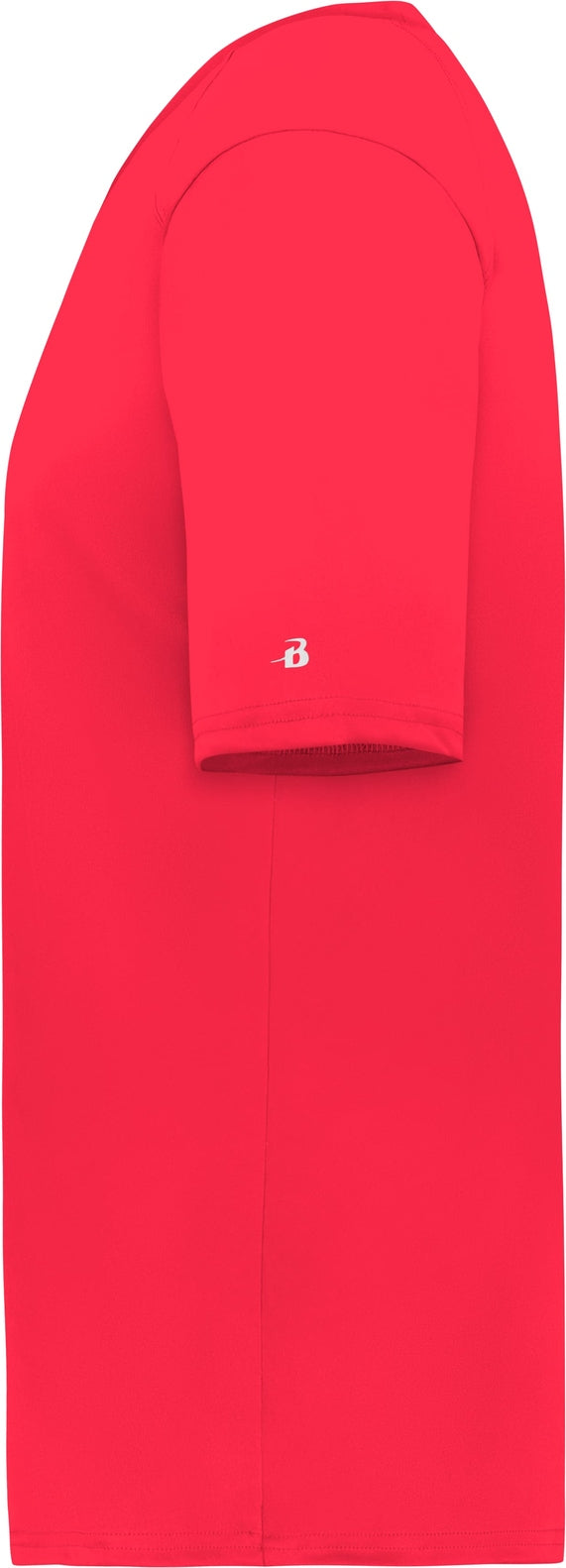 Left View of BA HOT CORAL YOUTH B-CORE V-NECK TEE