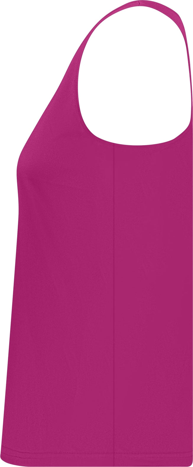 Left View of BA HOT PINK LADIES' RACERBACK TANK