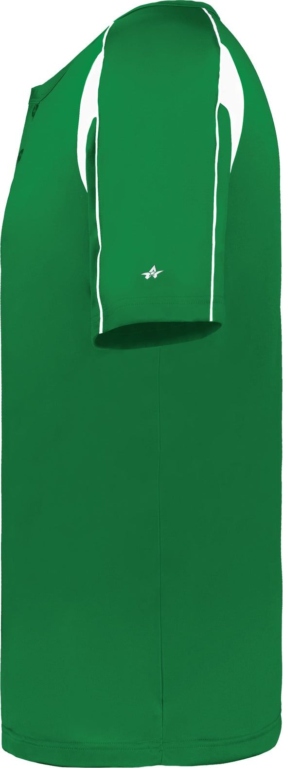 Left View of BA KELLY/WHITE YOUTH PRO PLACKET