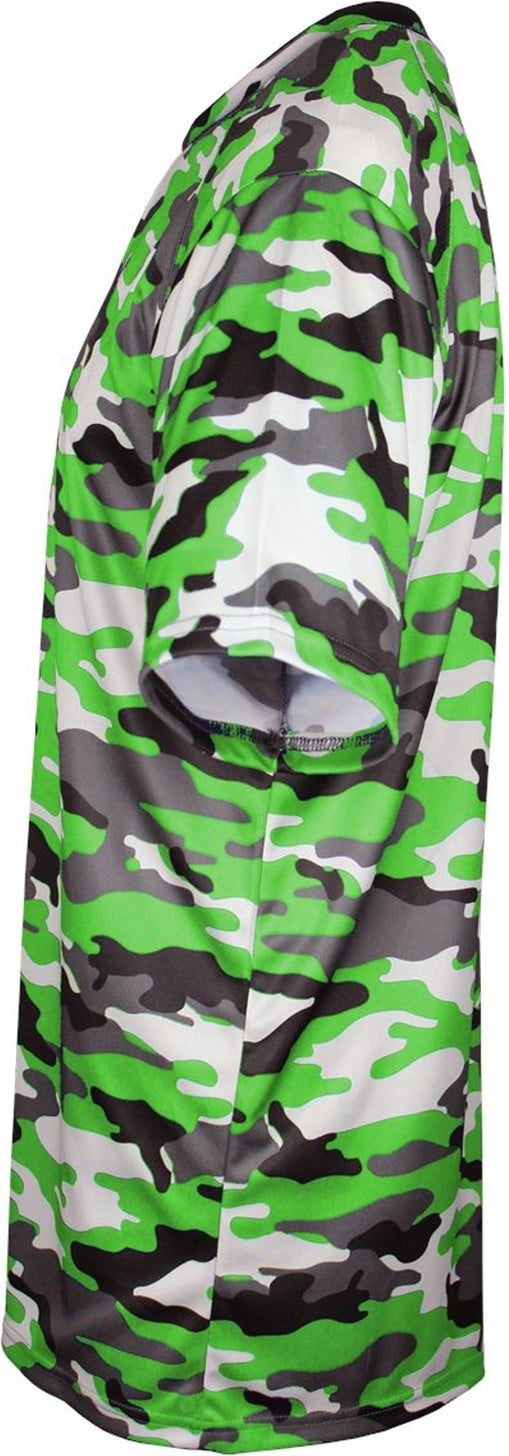 Left View of BA LIME CAMO CAMO TEE