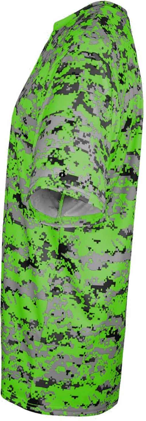 Left View of BA LIME DIGITAL YOUTH DIGITAL TEE