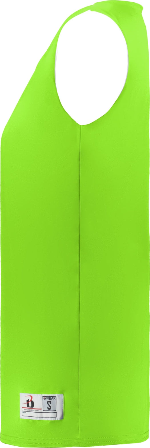 Left View of BA LIME/WHITE LADIES B-CORE REVERSIBLE JERSE