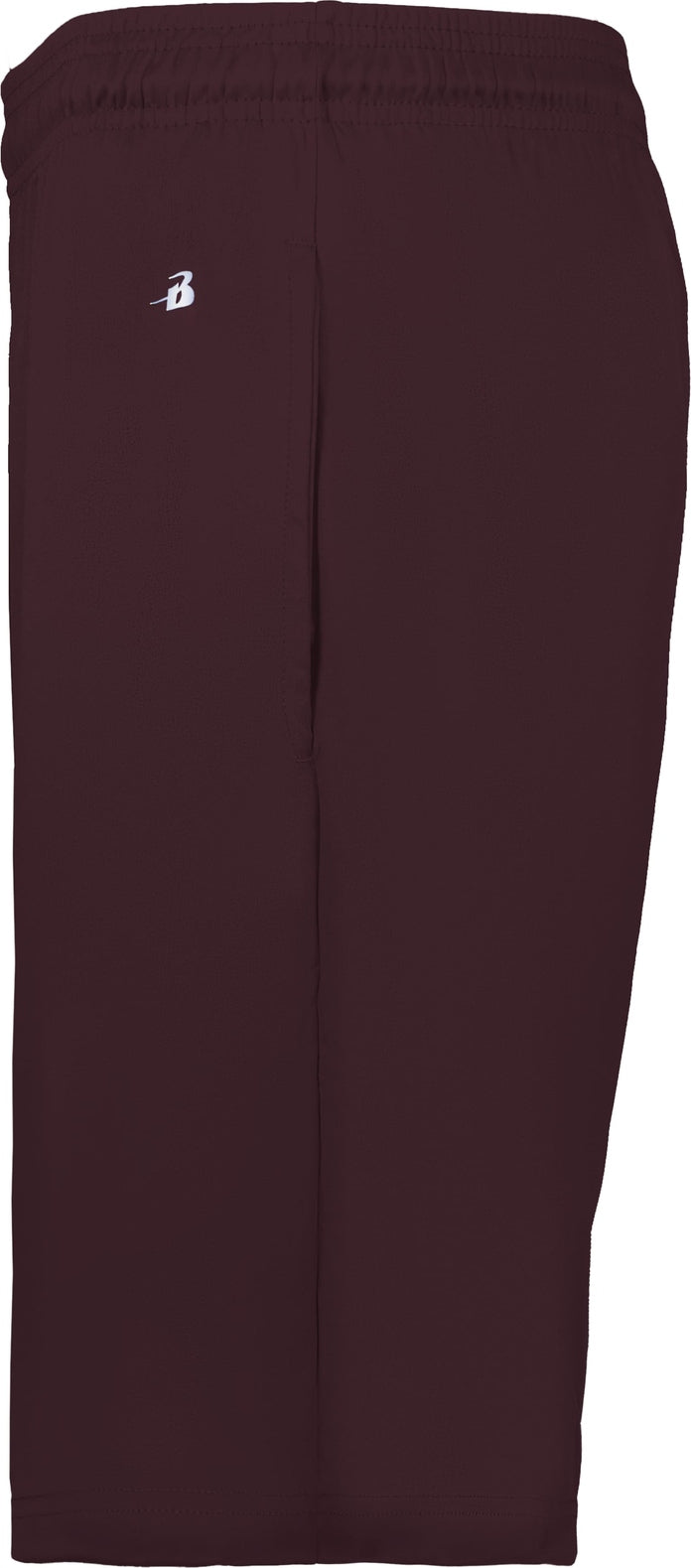 Left View of BA MAROON B-CORE POCKETED SHORT
