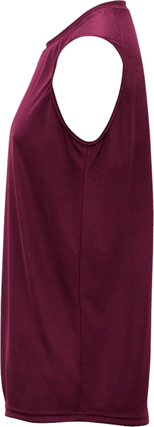 Left View of BA MAROON B-CORE SLEEVELESS TEE