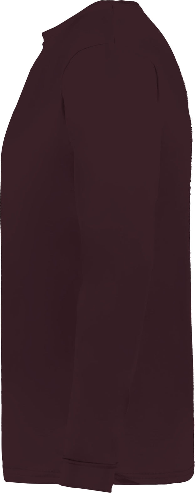 Left View of BA MAROON C2 L/S TEE