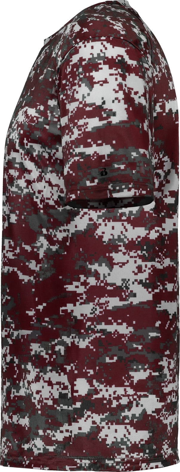 Left View of BA MAROON DIGITAL DIGITAL TEE
