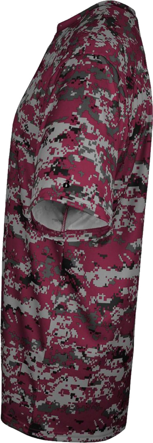 Left View of BA MAROON DIGITAL YOUTH DIGITAL TEE