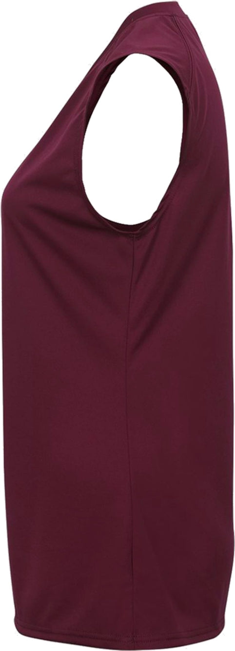 Left View of BA MAROON GIRLS B-CORE SLEEVELESS TANK