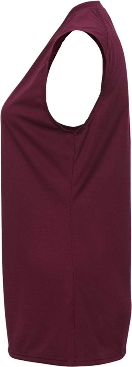 Left View of BA MAROON LADIES B-CORE SLEEVELESS TANK
