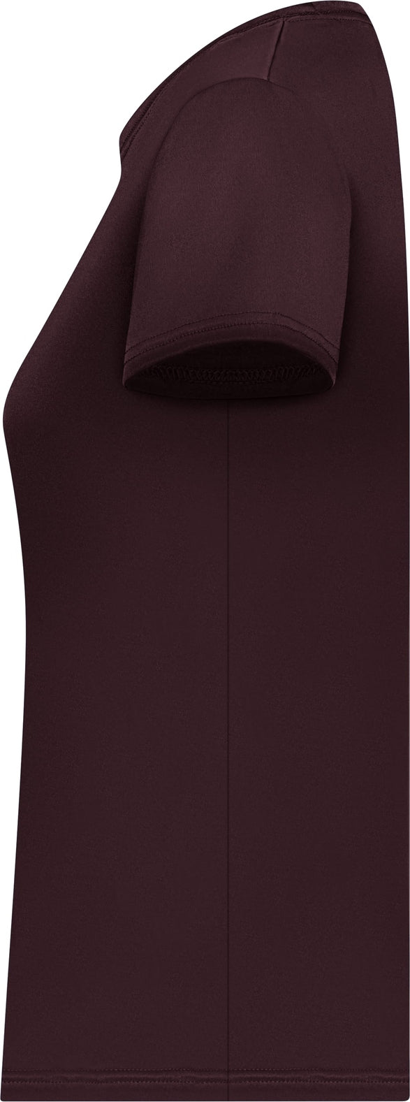 Left View of BA MAROON LADIES C2 TEE