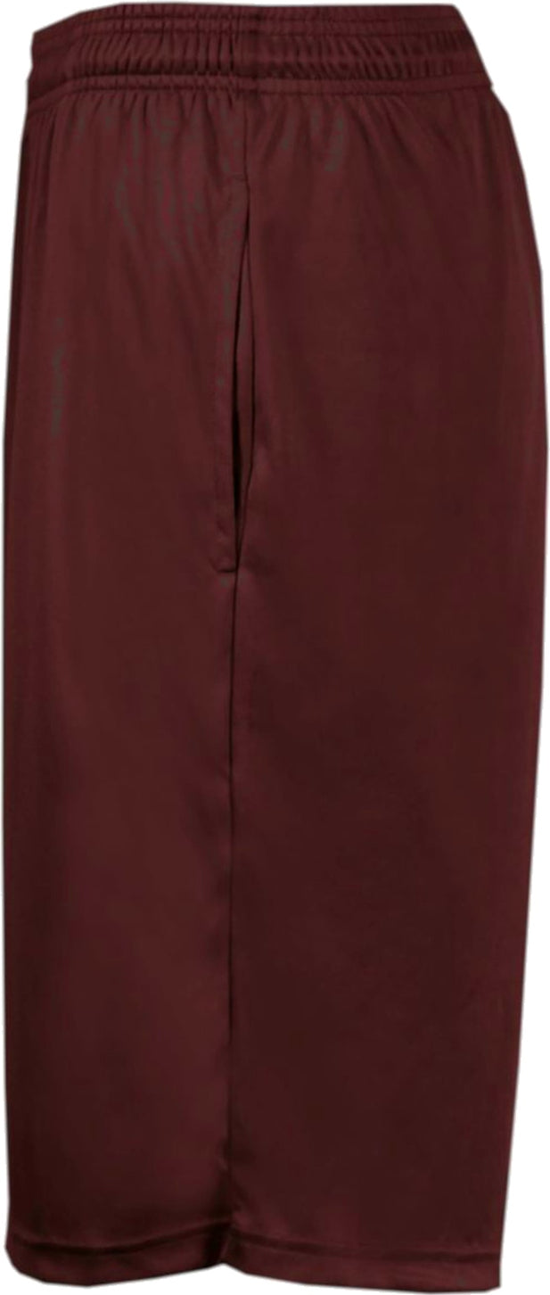 Left View of BA MAROON YOUTH POCKETED SHORT