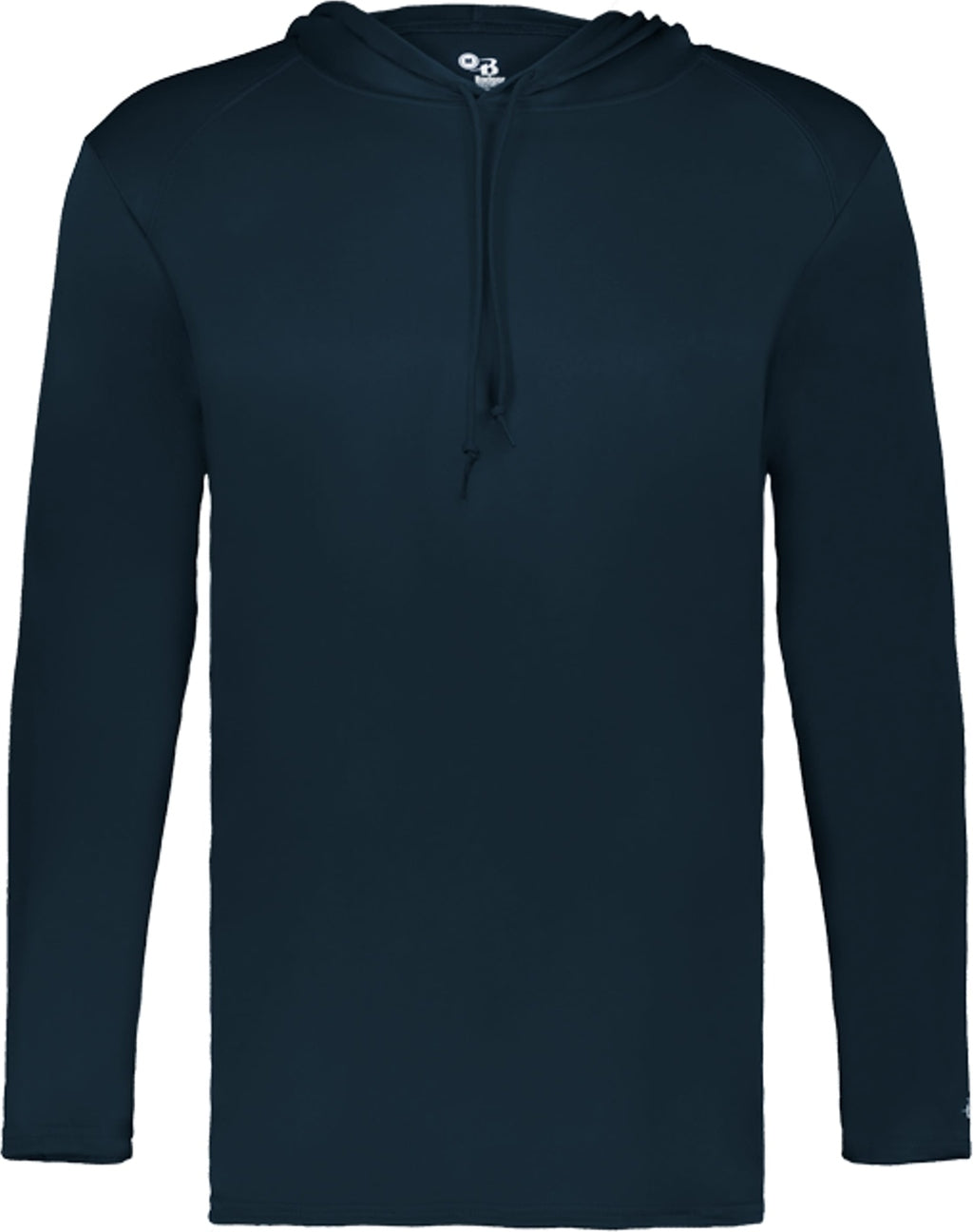 Left View of BA NAVY B-CORE L/S HOOD TEE