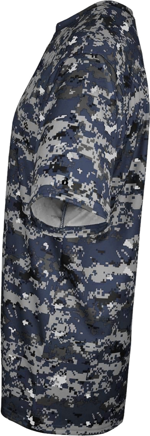 Left View of BA NAVY DIGITAL YOUTH DIGITAL TEE