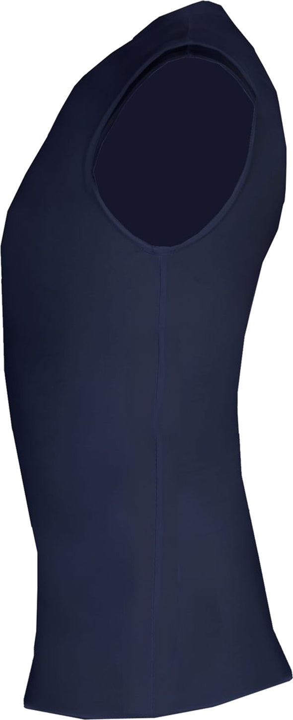 Left View of BA NAVY PRO COMPRESSION SLEEVELESS CRE