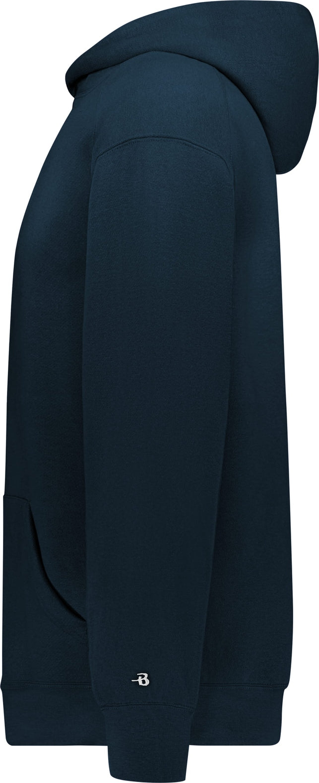 Left View of BA NAVY YOUTH ATHLTIC FLEECE HOODIE