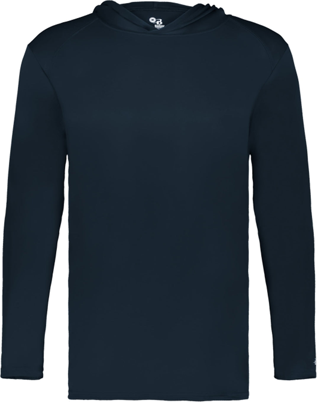 Left View of BA NAVY YOUTH B-CORE L/S HOOD TEE