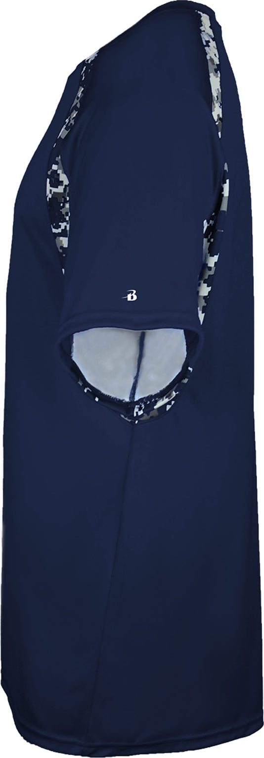 Left View of BA NAVY/NAVY DIGITAL DIGITAL HOOK TEE
