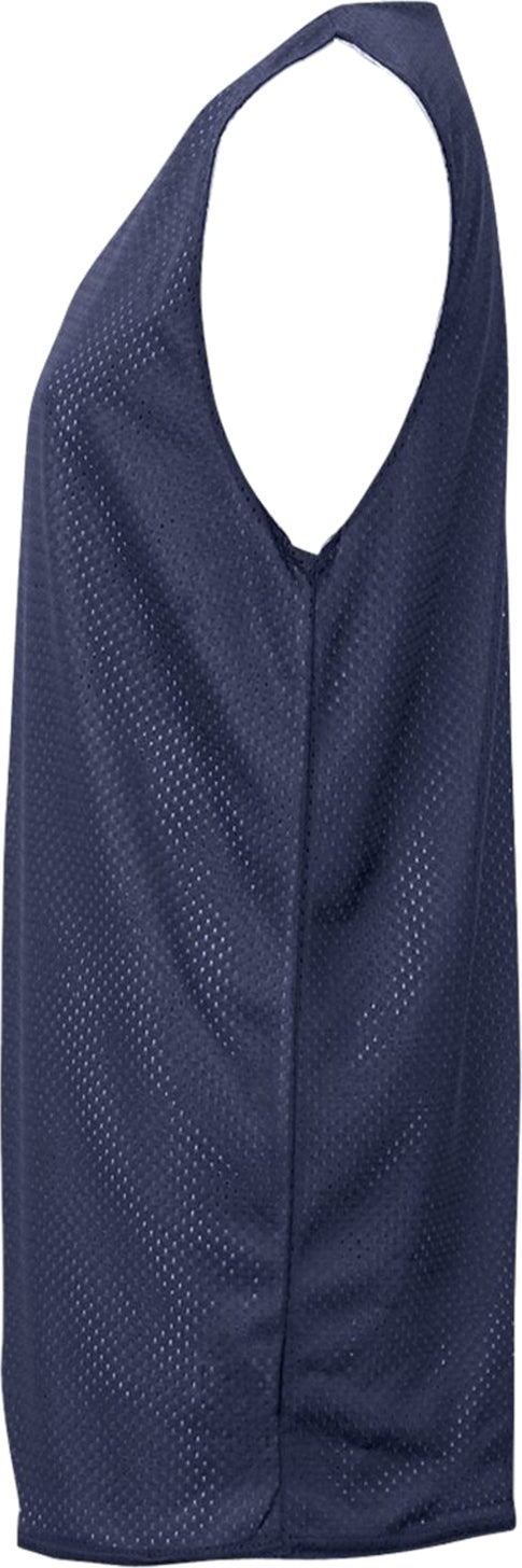 Left View of BA NAVY/WHITE YOUTH MESH REVERSIBLE JERSEY