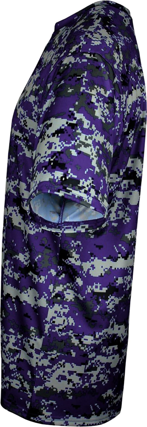 Left View of BA PURPLE DIGITAL YOUTH DIGITAL TEE