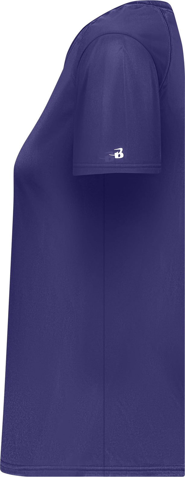 Left View of BA PURPLE LADIES B-CORE TEE
