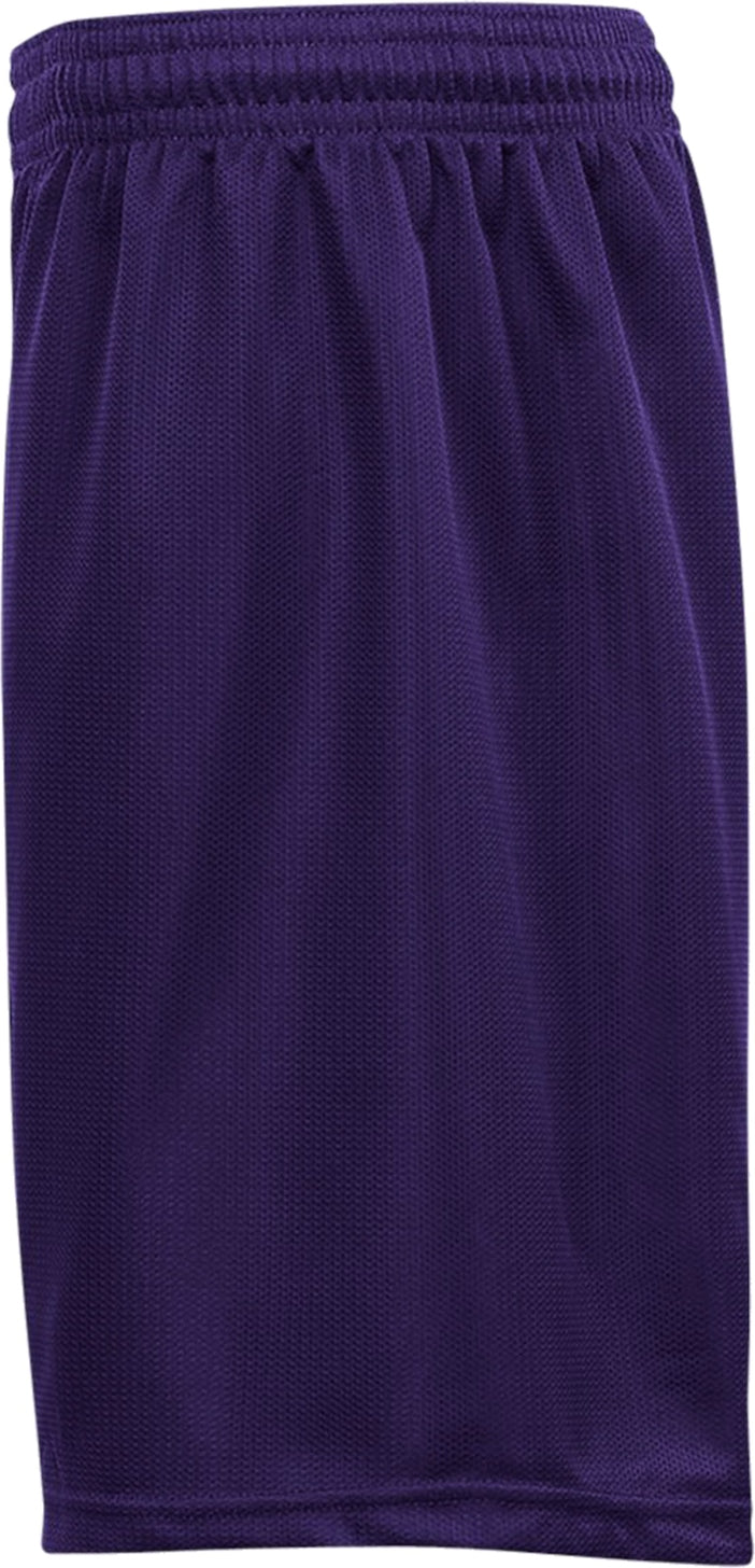 Left View of BA PURPLE MINI MESH SHORT