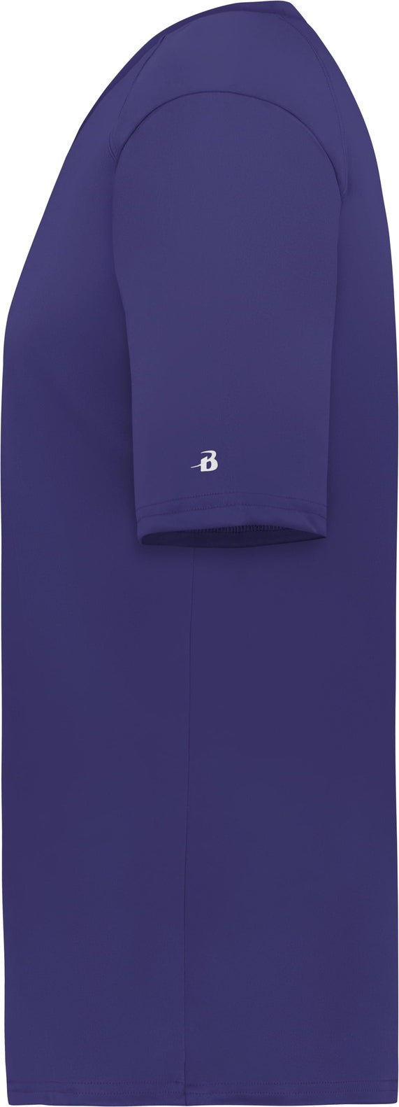 Left View of BA PURPLE YOUTH B-CORE V-NECK TEE