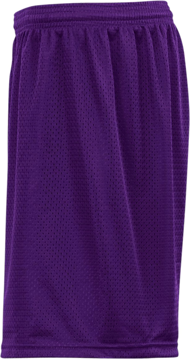 Left View of BA PURPLE YOUTH MESH/TRICOT SHORT