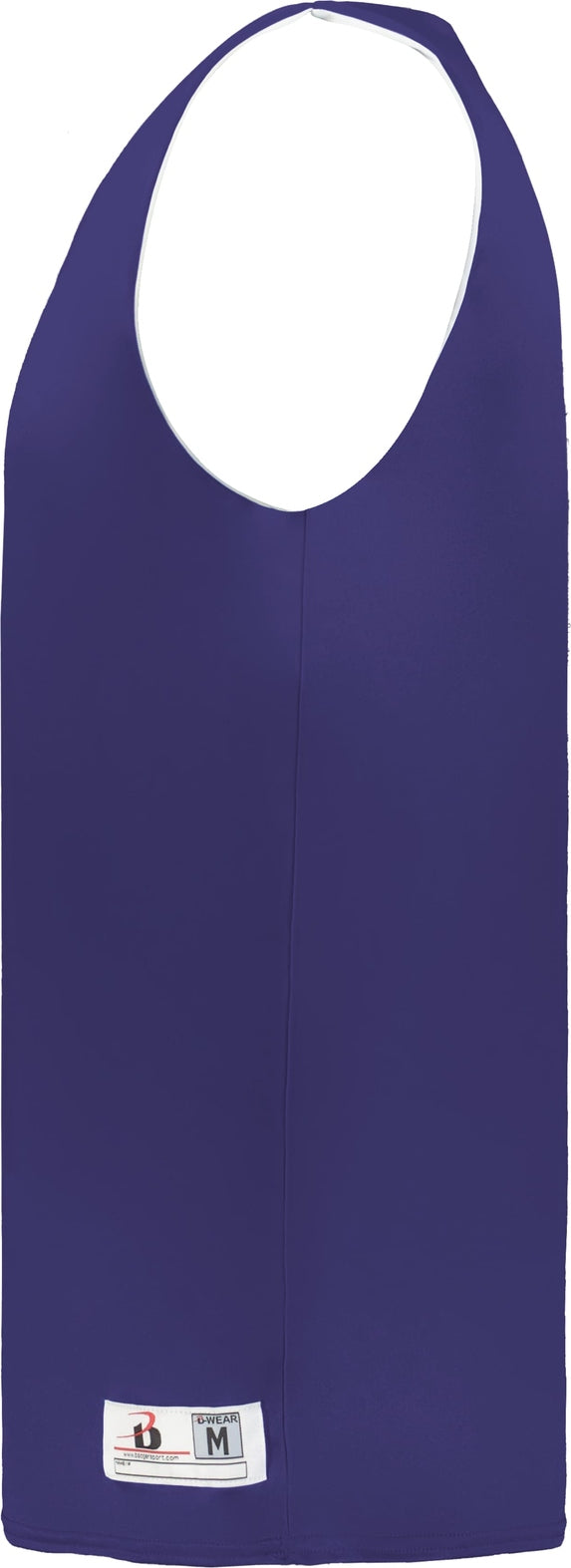 Left View of BA PURPLE/WHITE B-CORE REVERSIBLE JERSEY