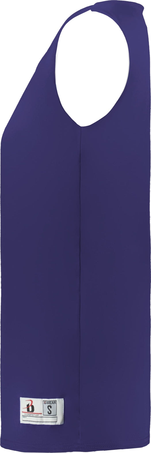 Left View of BA PURPLE/WHITE LADIES B-CORE REVERSIBLE JERSE