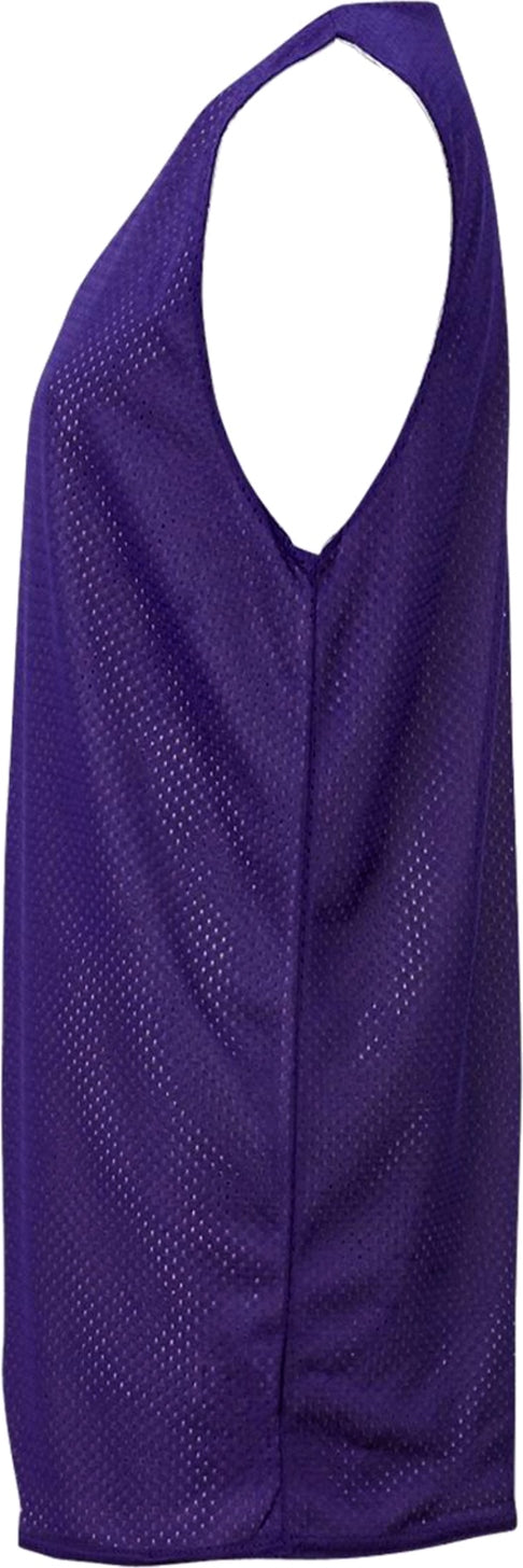 Left View of BA PURPLE/WHITE YOUTH MESH REVERSIBLE JERSEY