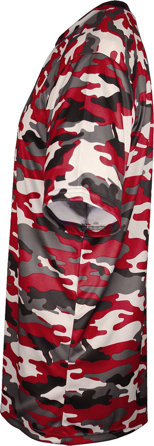 Left View of BA RED CAMO CAMO TEE