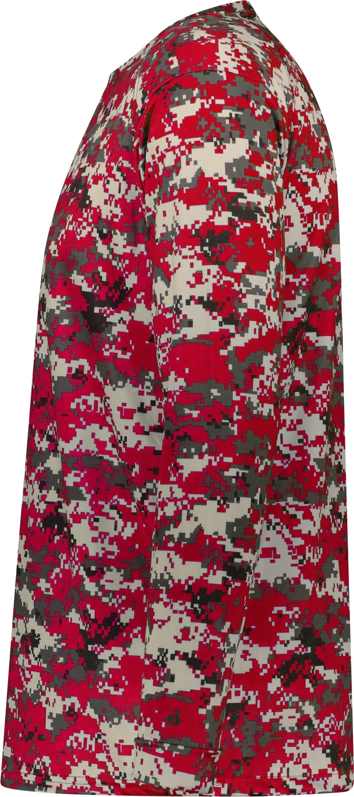 Left View of BA RED DIGITAL YOUTH DIGITAL L/S TEE