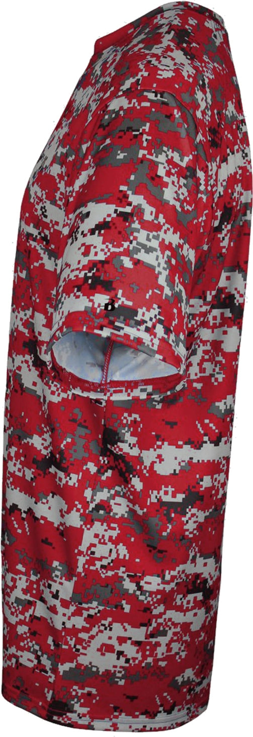 Left View of BA RED DIGITAL YOUTH DIGITAL TEE