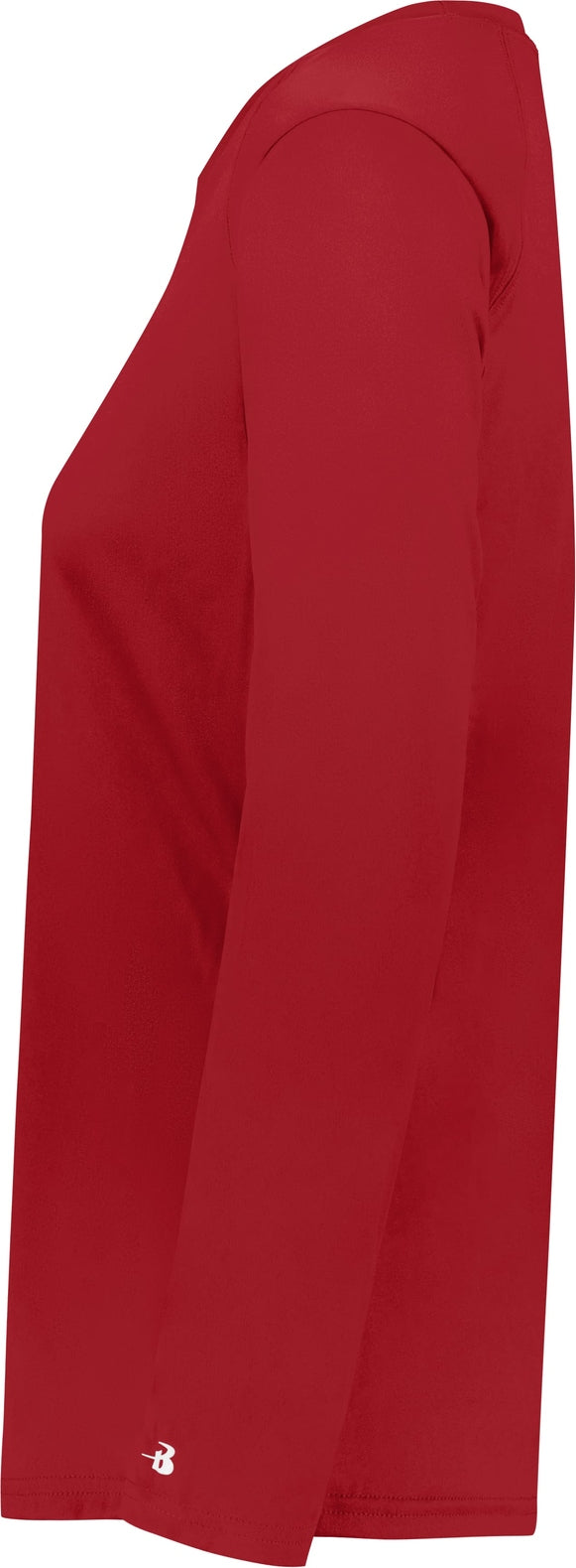 Left View of BA RED LADIES B-CORE L/S TEE
