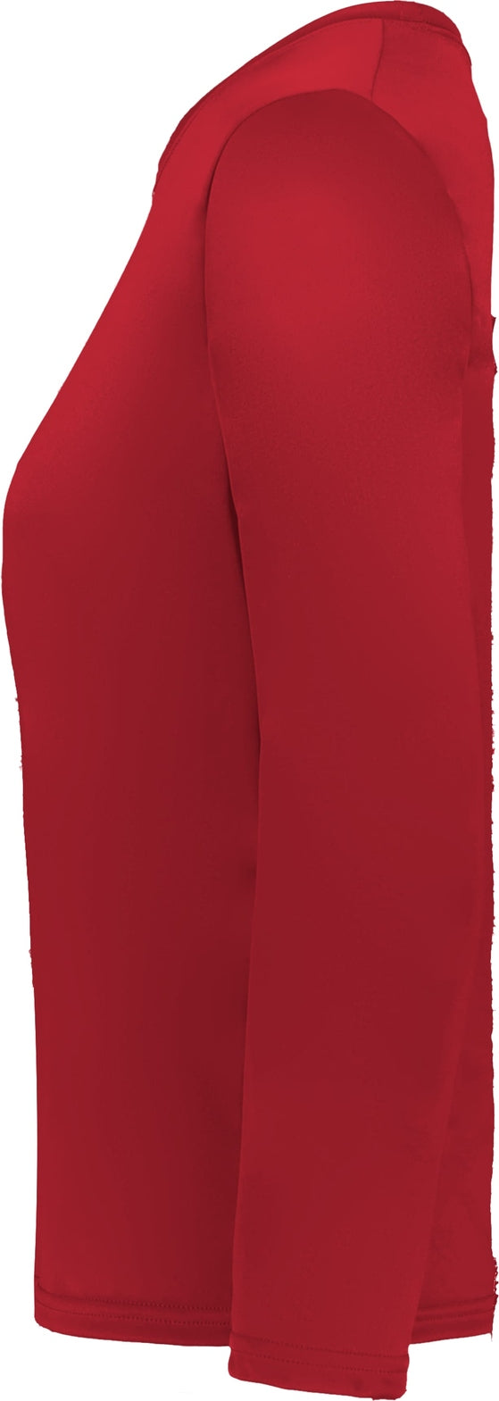 Left View of BA RED LADIES C2 L/S TEE