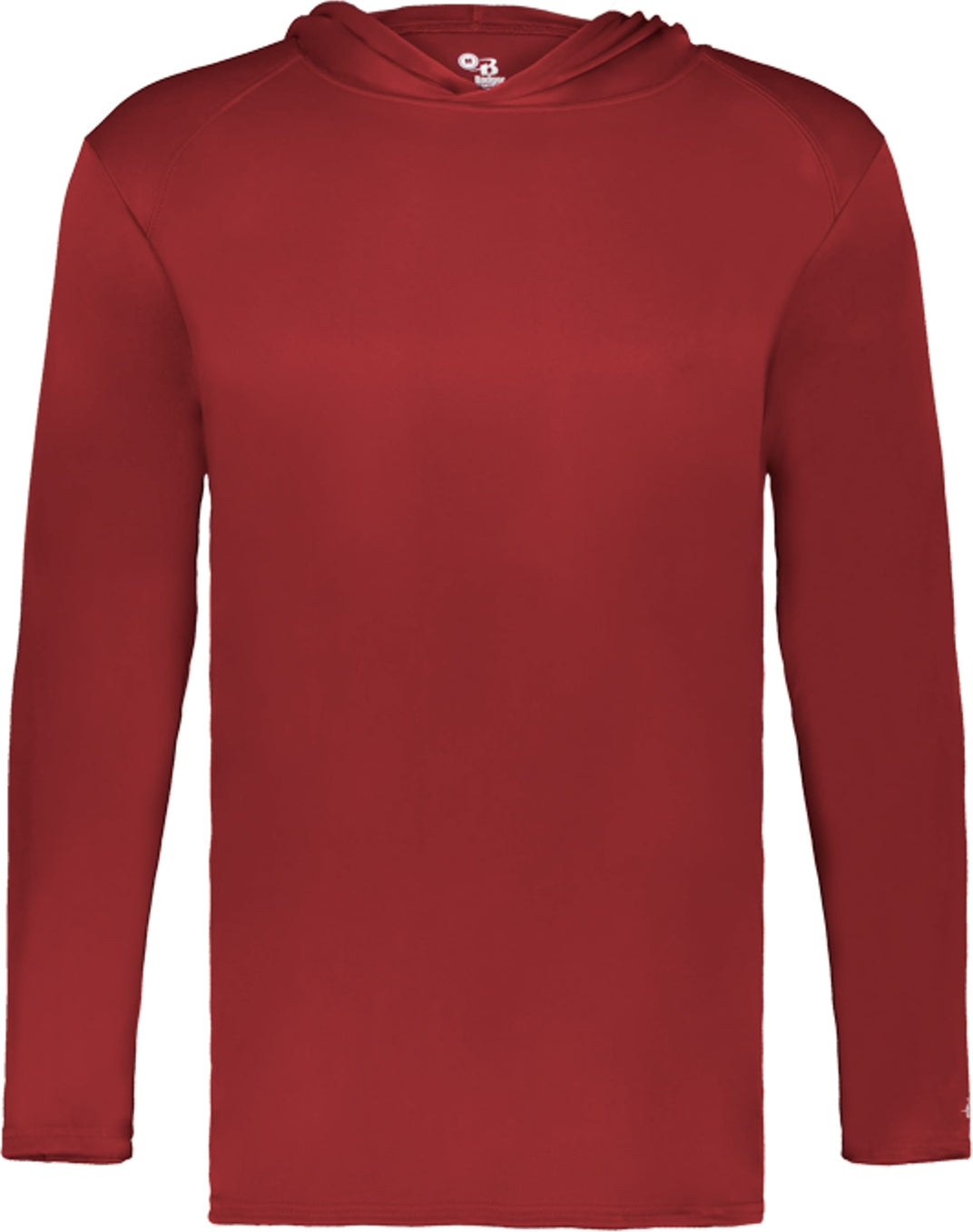 Left View of BA RED YOUTH B-CORE L/S HOOD TEE