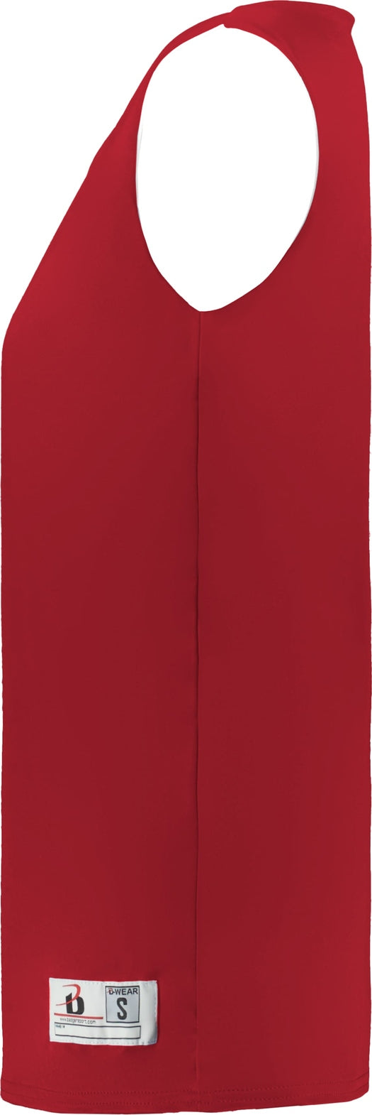 Left View of BA RED/WHITE LADIES B-CORE REVERSIBLE JERSE