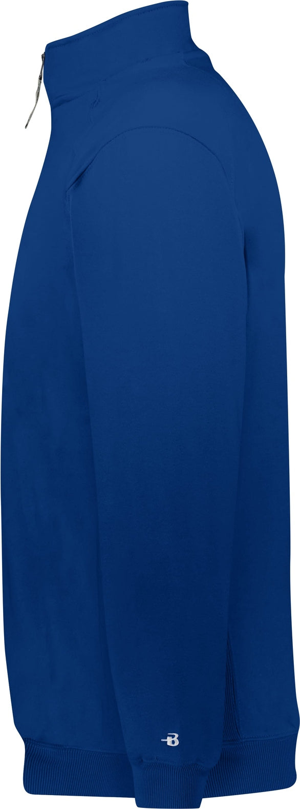 Left View of BA ROYAL 1/4 ZIP FLEECE PULLOVER