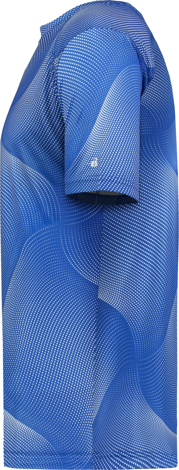 Left View of BA ROYAL WARP WARP TEE