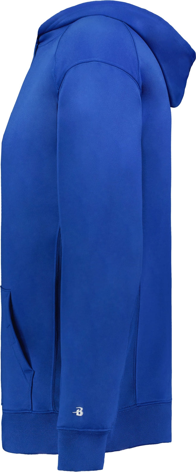 Left View of BA ROYAL YOUTH PERFORMANCE FLEECE HOODI