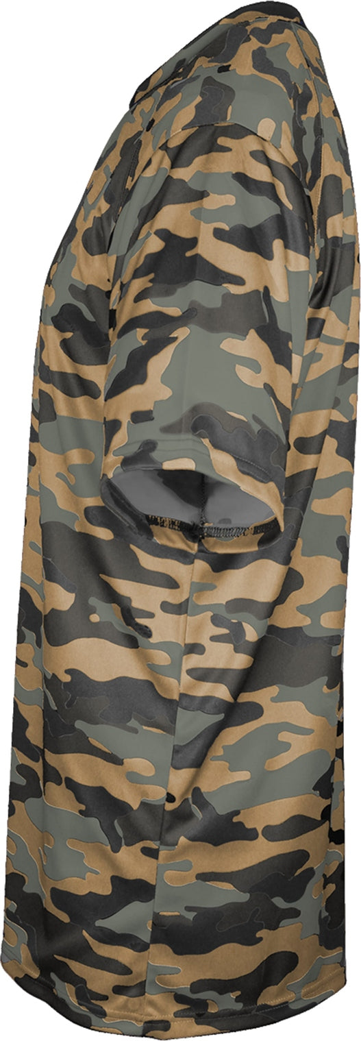 Left View of BA SAND CAMO YOUTH CAMO TEE