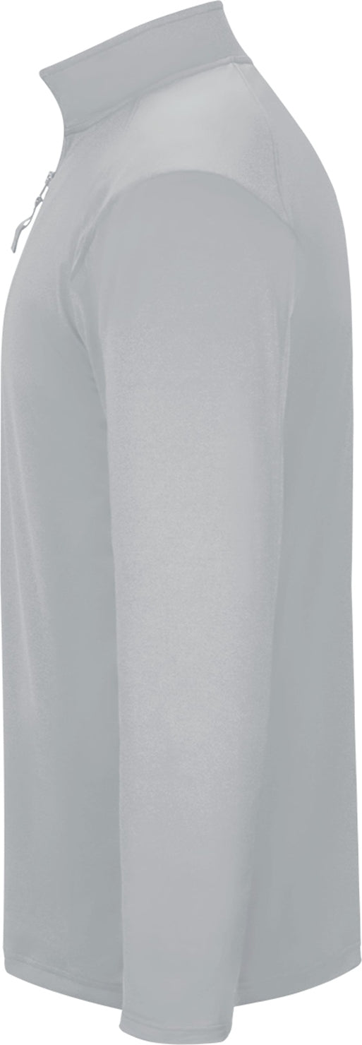 Left View of BA SILVER 1/4 ZIP LIGHTWEIGHT PULLOVER