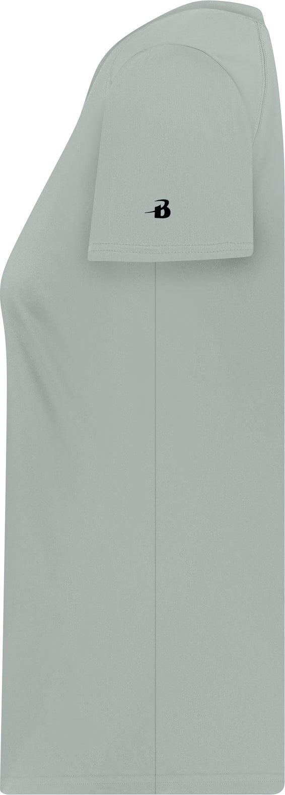 Left View of BA SILVER LADIES B-CORE V-NECK TEE