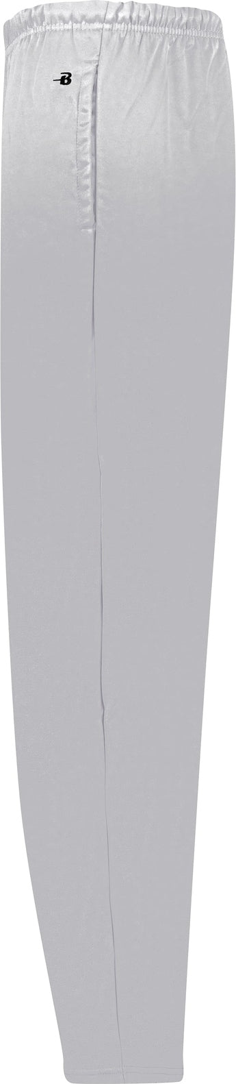 Left View of BA SILVER PERF. FLEECE OPEN BOTTOM PANT