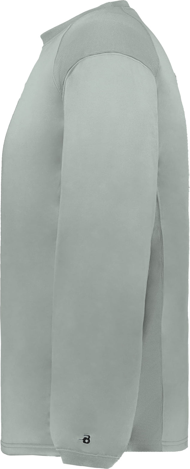 Left View of BA SILVER PERFORMANCE FLEECE CREW